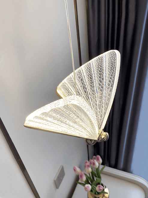 Pendente Butterfly Cristal Acrílico Grande 22cm