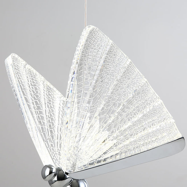 Pendente Butterfly Cristal Acrílico Grande 22cm