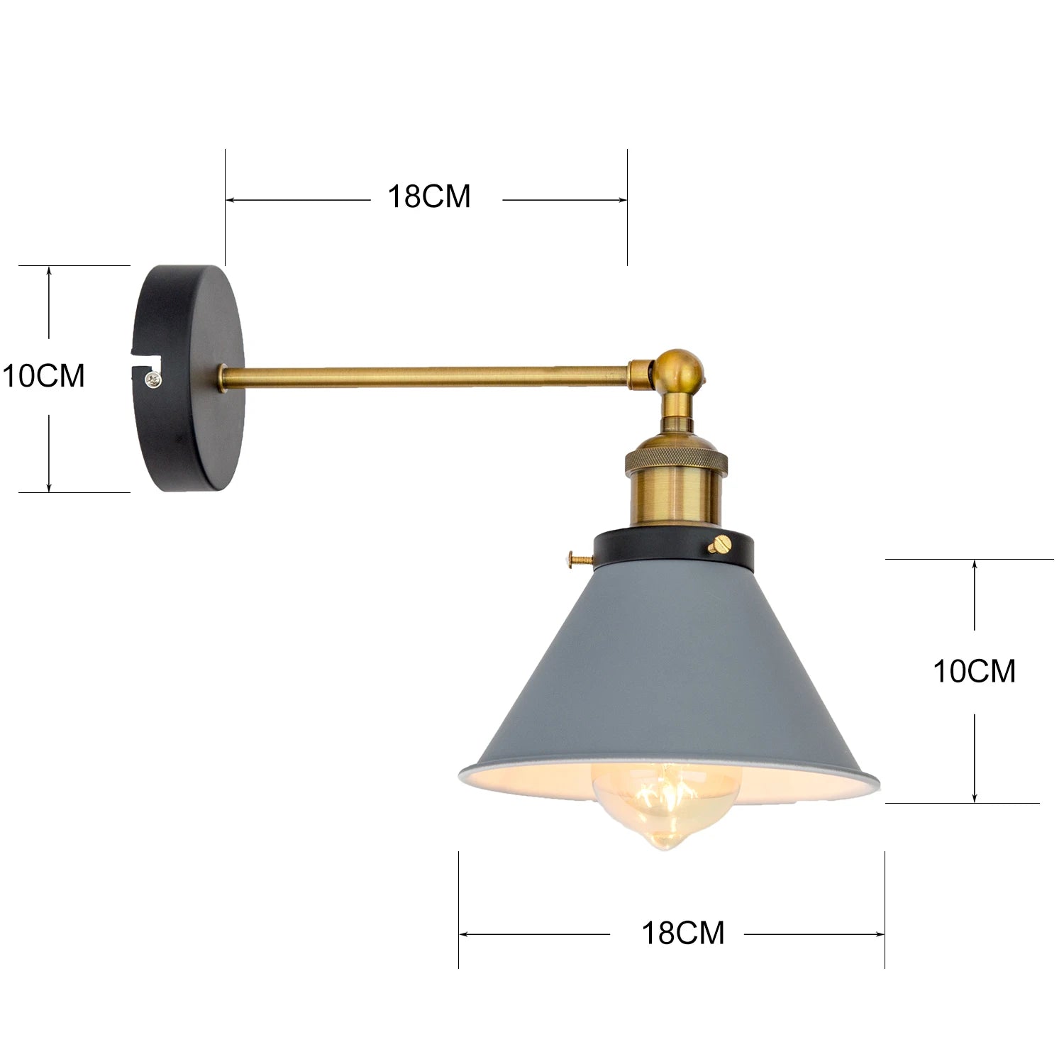 Luminária de Parede Arandela Loft Industrial Retrô Living