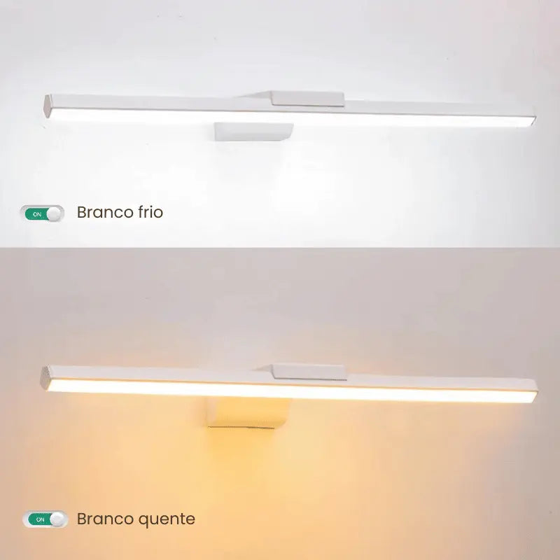 Luminária de Espelho para Banheiro Slim