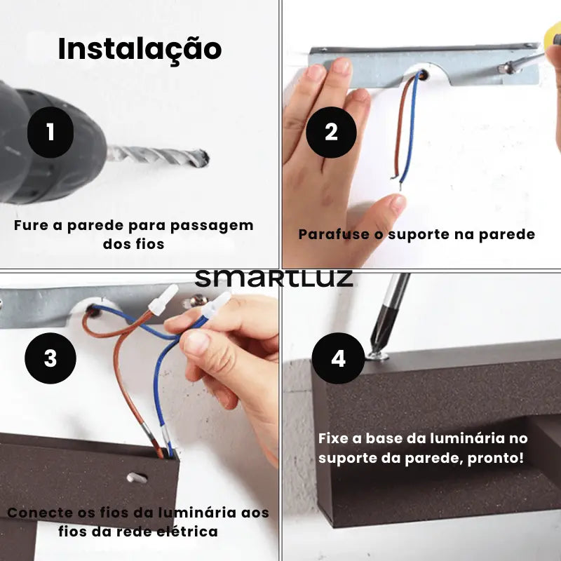 Luminária de Parede Banheiro Espelho Lume