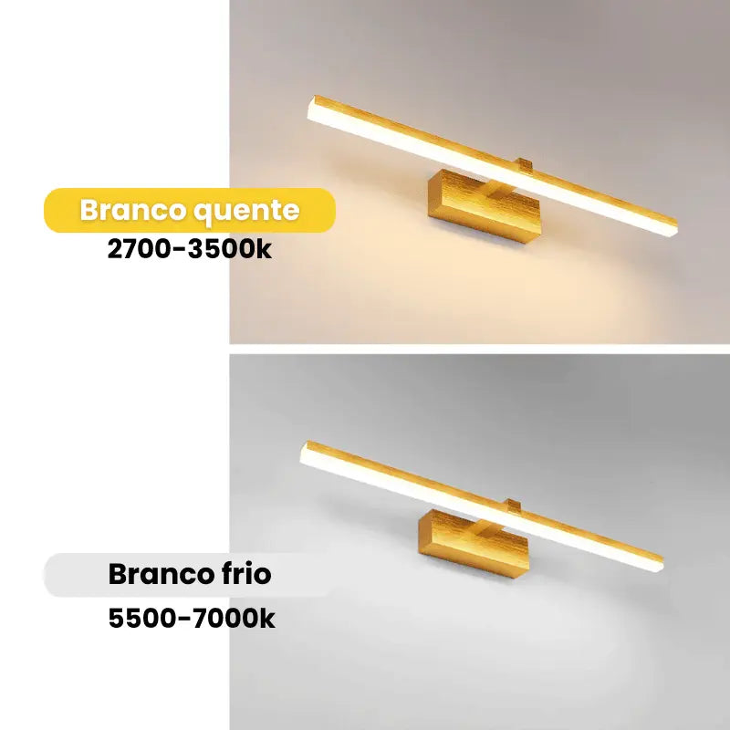 Luminária de Parede Banheiro Espelho Lume