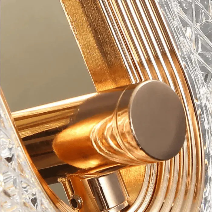 Luminária de Parede Arandela Oval Taranto Cristal Acrílico