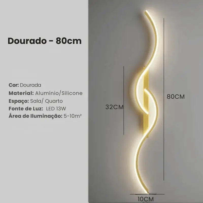 Luminária de Parede Minimalista Arandela Turin