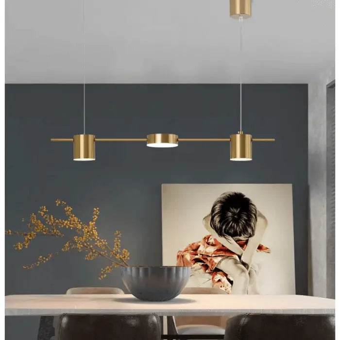 Luminária de Teto Pendente Saint Louis Metal Escovado 3 Lâmpadas