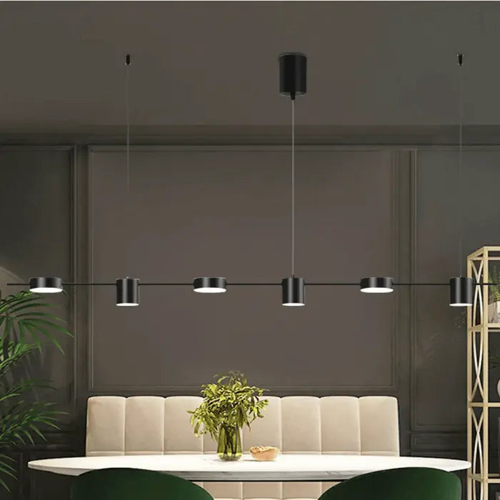 Luminária de Teto Pendente Saint Louis Metal Escovado 6 Lâmpadas