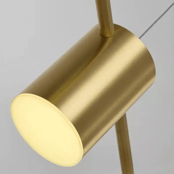 Luminária de Teto Pendente Saint Louis Metal Escovado 6 Lâmpadas