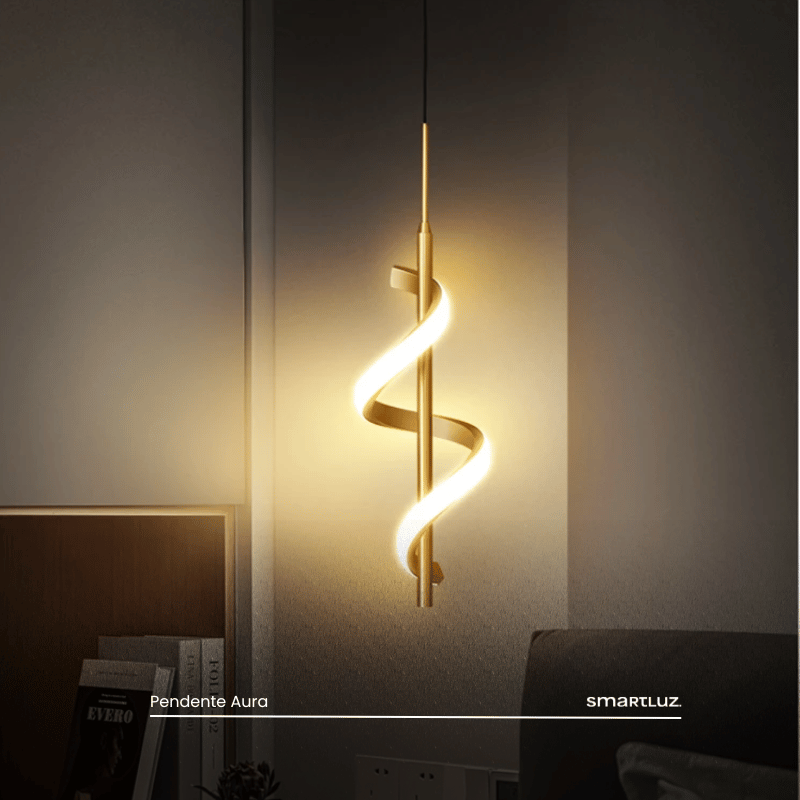 Luminária de Teto Espiral Pendente Aura