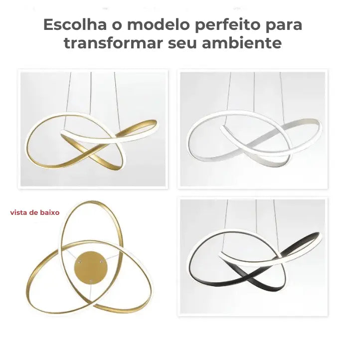 Luminária de Teto Pendente Infinito
