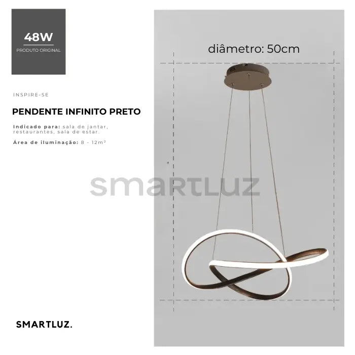 Luminária de Teto Pendente Infinito