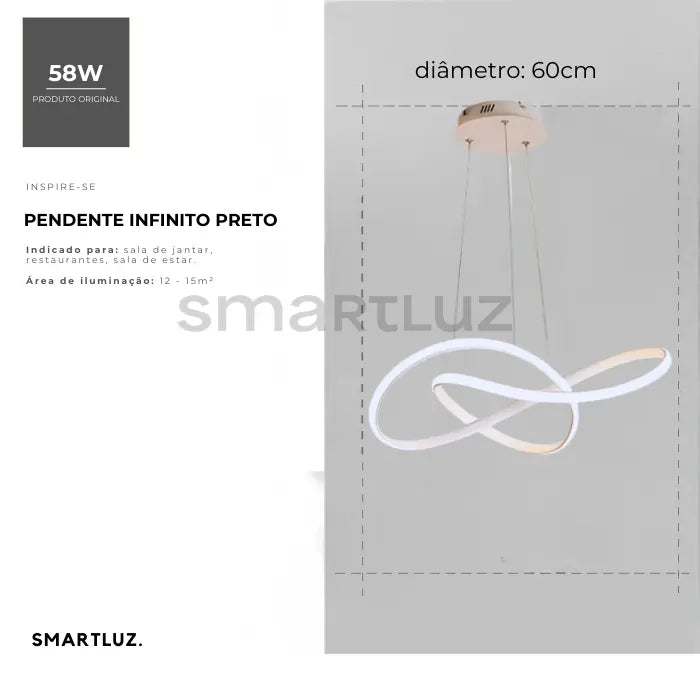 Luminária de Teto Pendente Infinito