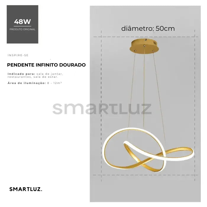 Luminária de Teto Pendente Infinito