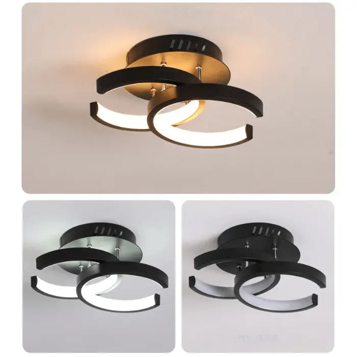 Luminária de Teto Plafon Sobrepor Arco Duplo