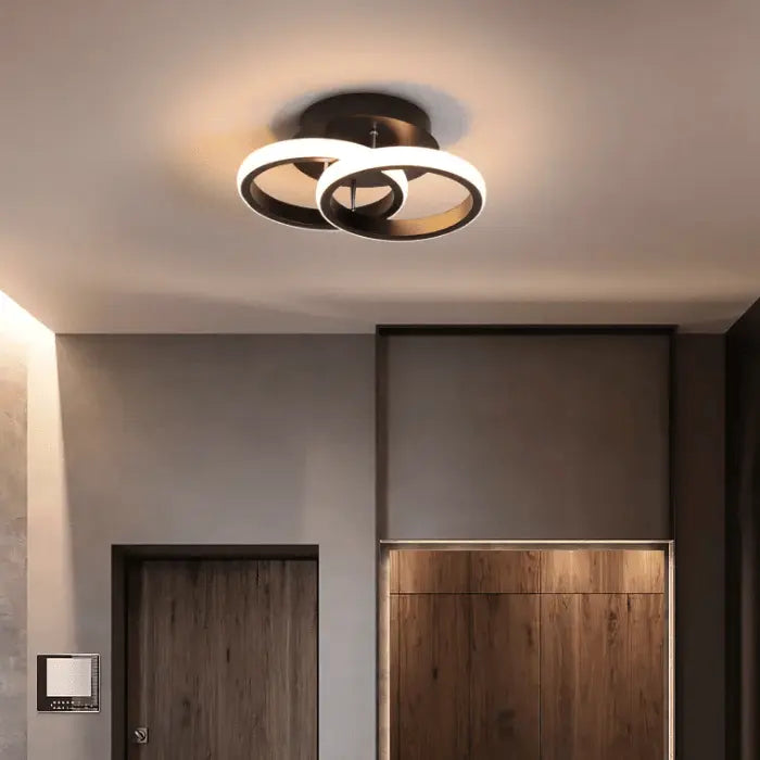 Luminária de Teto Plafon Sobrepor Anel Duplo