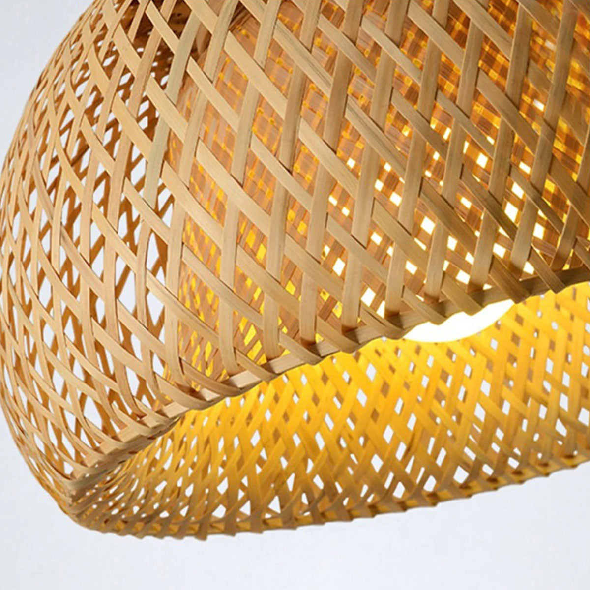 Luminária de Teto Pendente Bambu Rattan Sumatra