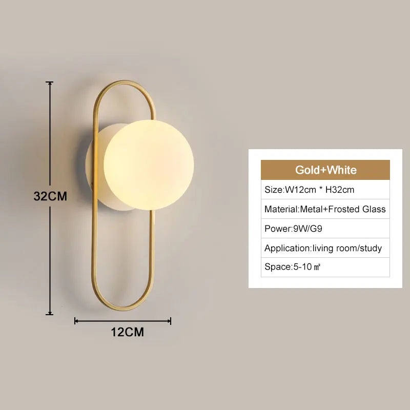 Luminária de Parede Arandela LED Globo