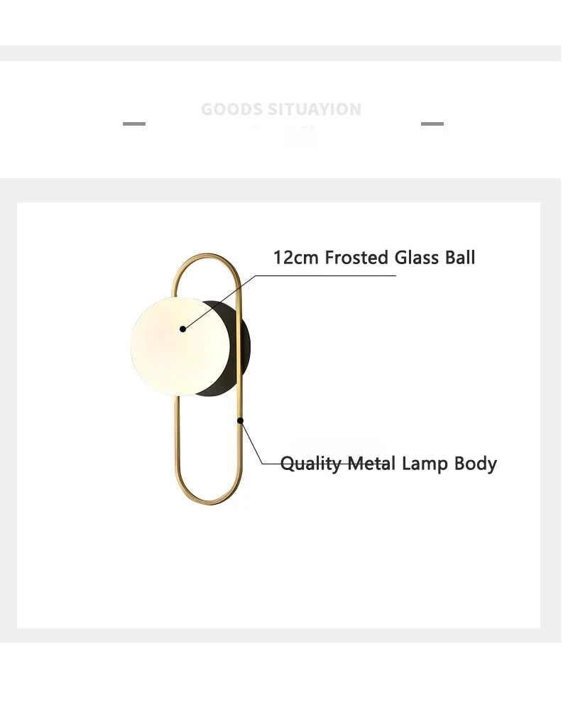 Luminária de Parede Arandela LED Globo
