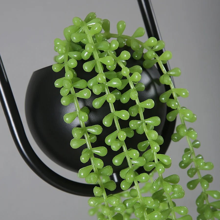 Luminária de Teto Pendente Vaso com Planta
