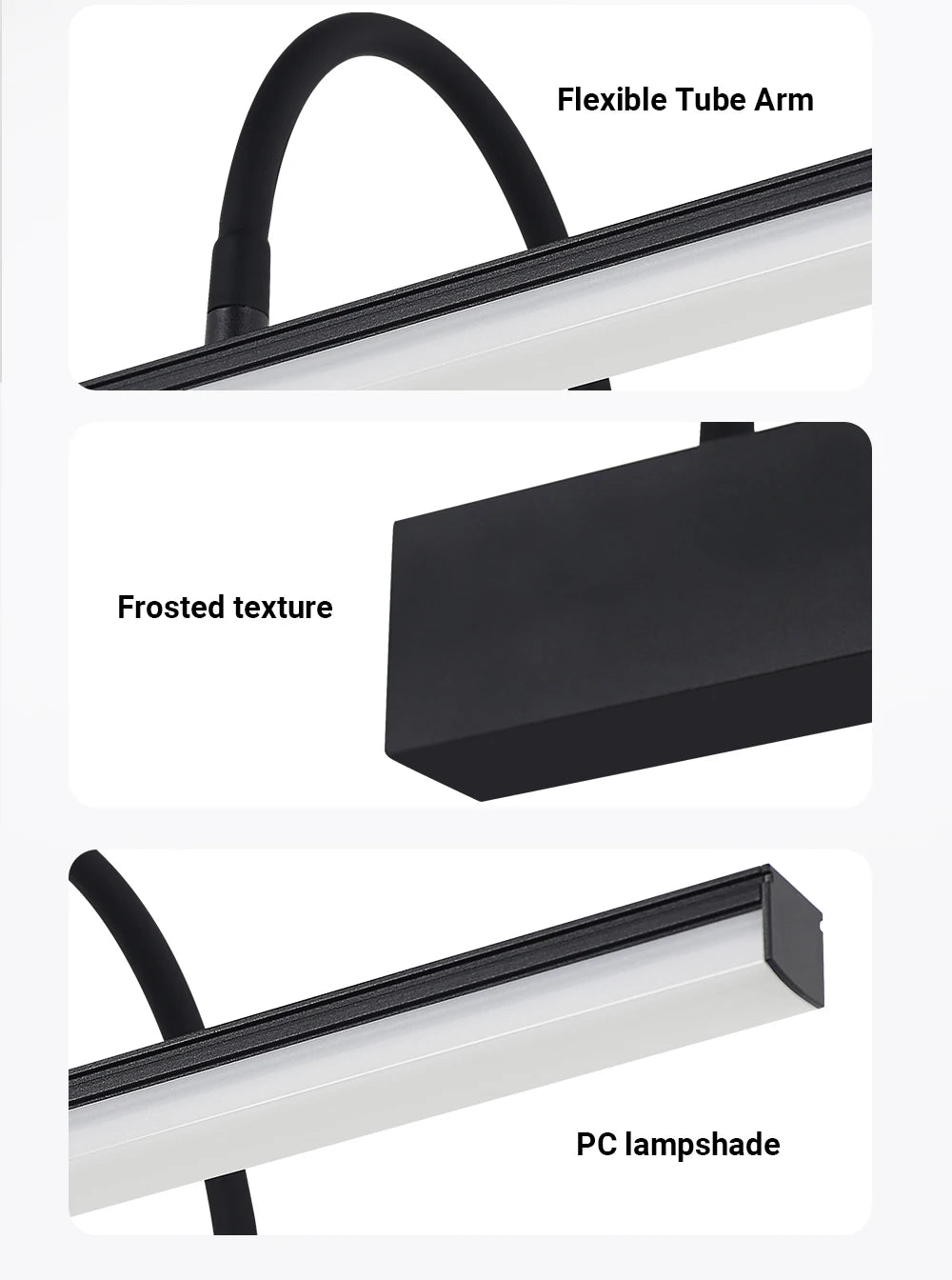 Luminária de Parede LED Moderna Bateria Recarregável