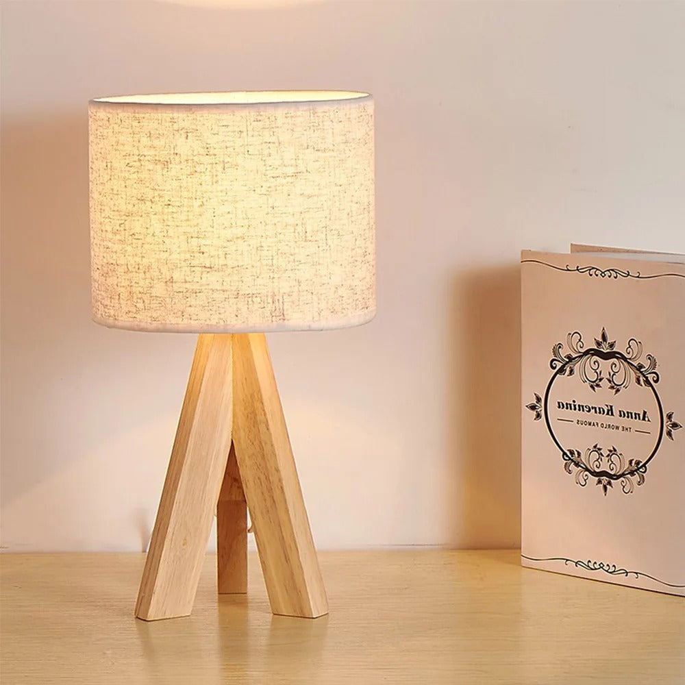 Luminária de Mesa Retrô Linho Sakai