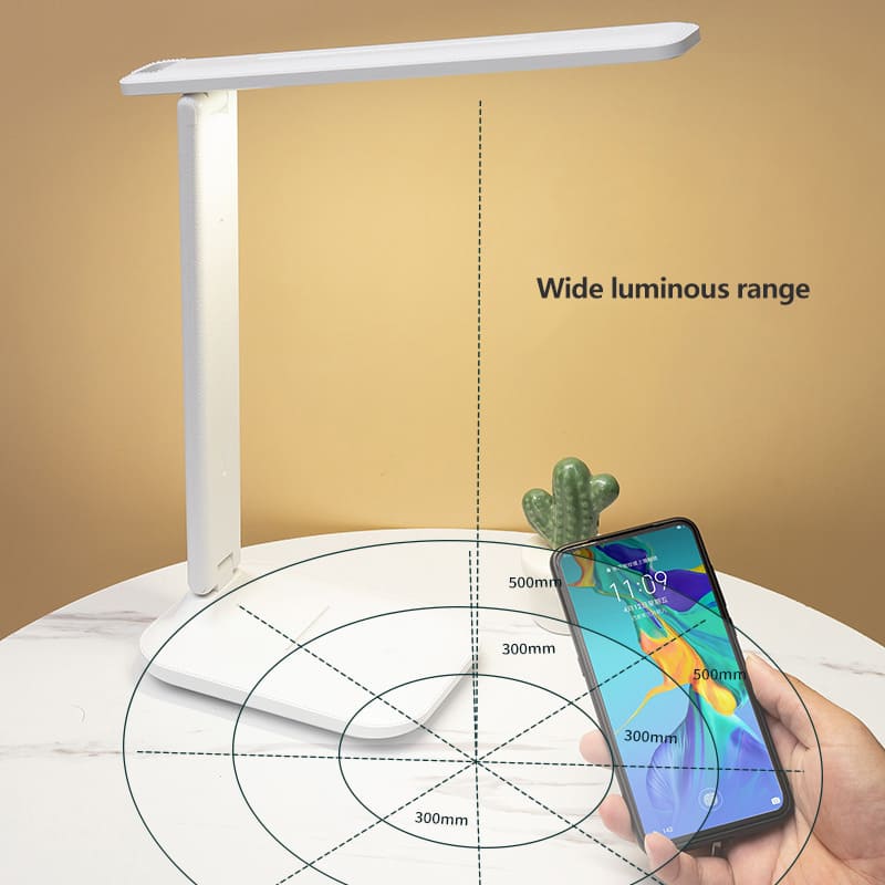 Luminária de Mesa Leitura Recarregável e Dobrável