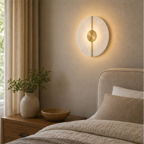 Arandela Gold 20cm Dourada - ambiente quarto