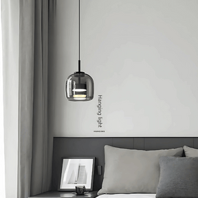 Luminária de Teto Pendente Moderno de Vidro com Led Duna