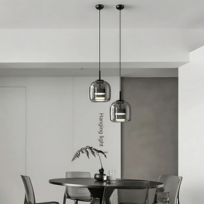 Luminária de Teto Pendente Moderno de Vidro com Led Duna
