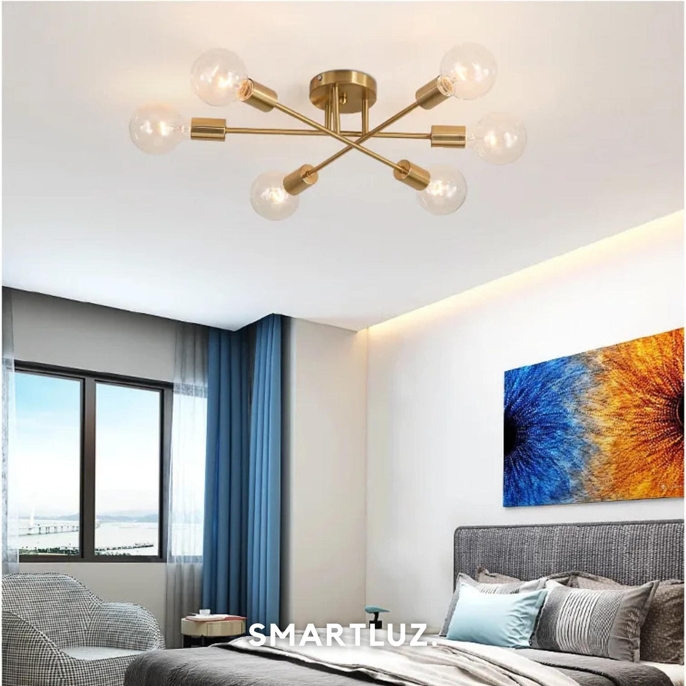 Luminária de Teto Lustre Sputnik Premium