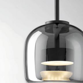 Luminária de Teto Pendente Moderno de Vidro com Led Duna