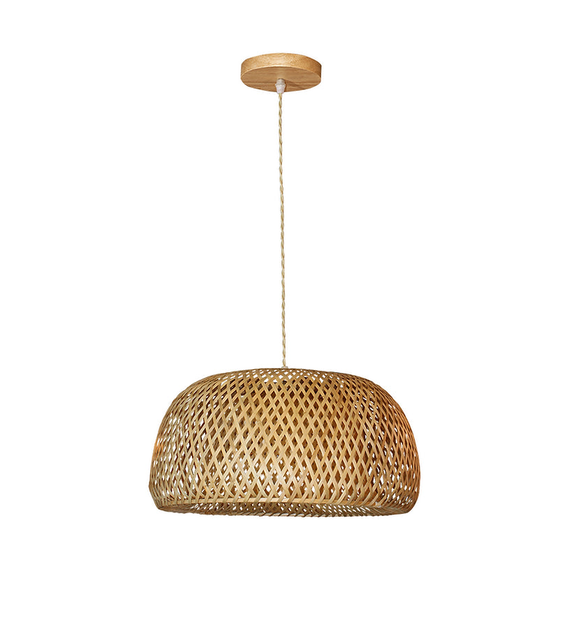 Luminária de Teto Pendente Bambu Rattan Sumatra