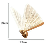 Luminária de Parede Arandela Butterfly Cristal Acrílico 22cm