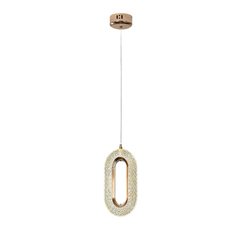 Pendente Taranto Cristal Oval Acrílico
