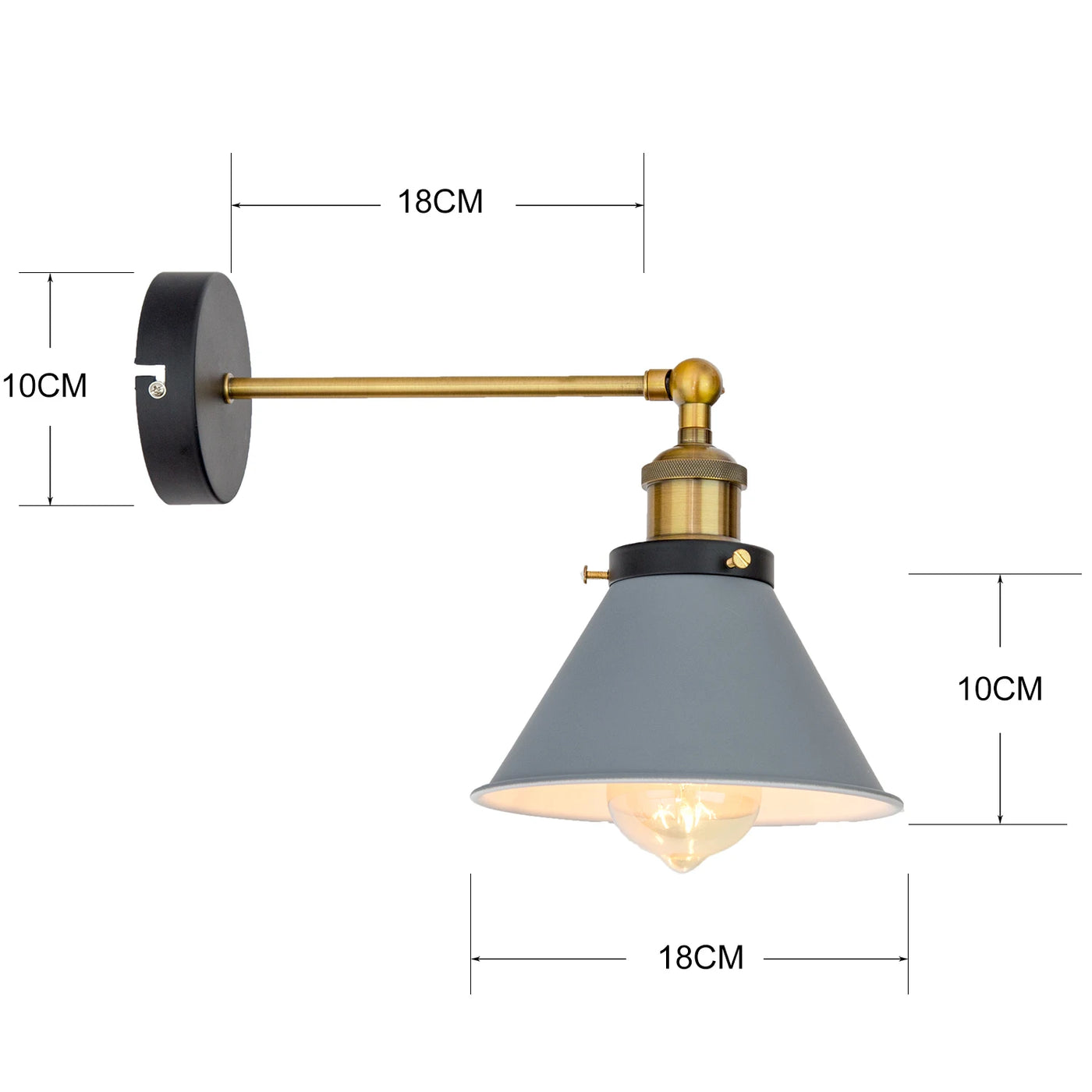 Luminária de Parede Arandela Loft Industrial Retrô Living