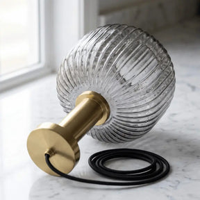 Luminária Pendente Vidro Colorido 20cm Dourado Sala de Jantar Cozinha Âmbar Verde Bivolt