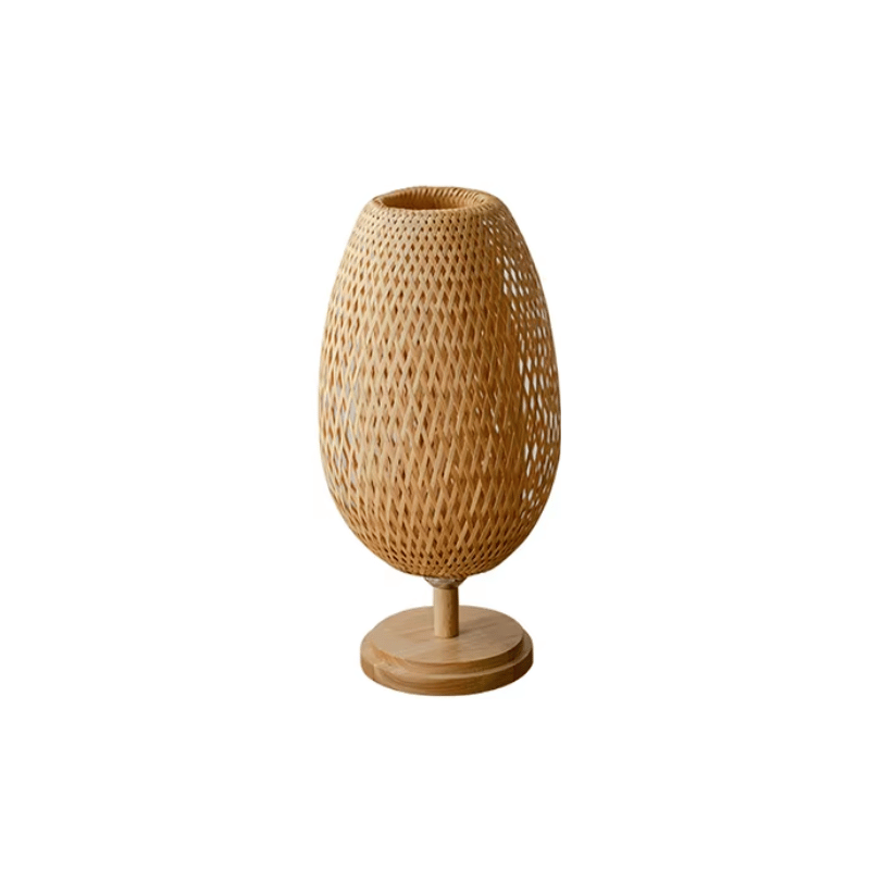 Luminária de Mesa Artesanal Bambu Ecológico Smartluz