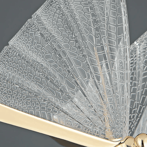 Luminária de Parede Arandela Butterfly Cristal Acrílico 17cm