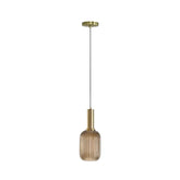 Luminária de Teto Pendente Vidro Colors 13cm Gold