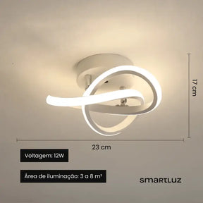 Luminária de Teto Plafon Sobrepor Infinito