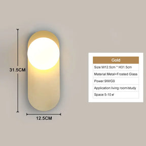 Luminária de Parede Arandela LED Globo