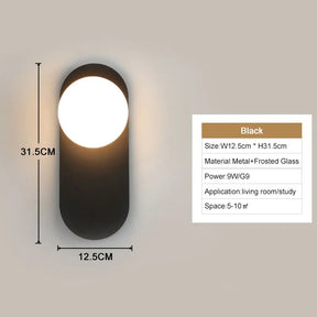 Luminária de Parede Arandela LED Globo