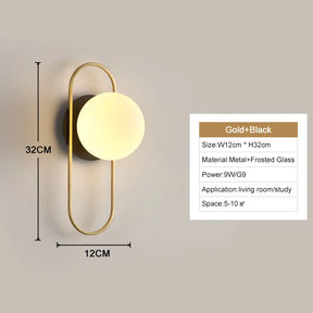Luminária de Parede Arandela LED Globo