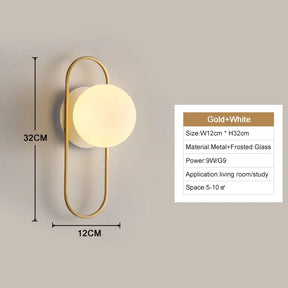 Luminária de Parede Arandela LED Globo