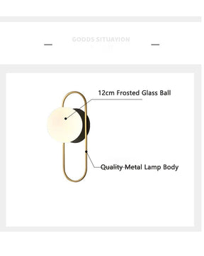 Luminária de Parede Arandela LED Globo