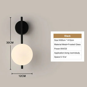 Luminária de Parede Arandela LED Globo