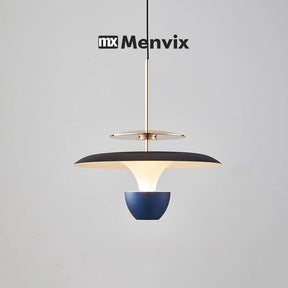 Pendente LED variacoes de cor preto branco vermelho cinza
