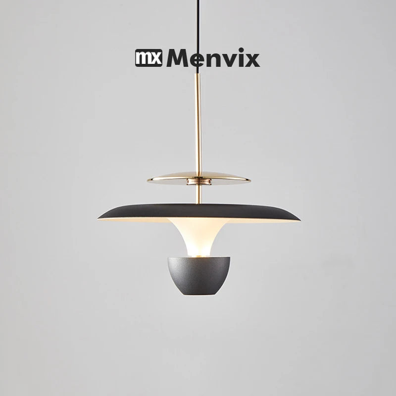 Pendente LED Aluminio detalhe do corpo e acabamento